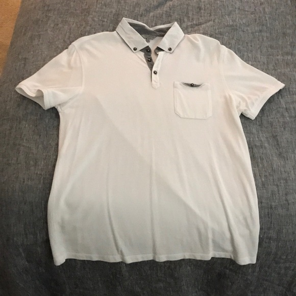 Ted Baker Other - Ted Baker White Pique Polo